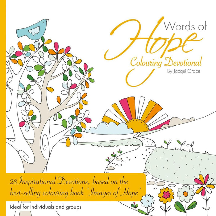 Words of Hope: A Colouring Devotional, by Jacqui Grace