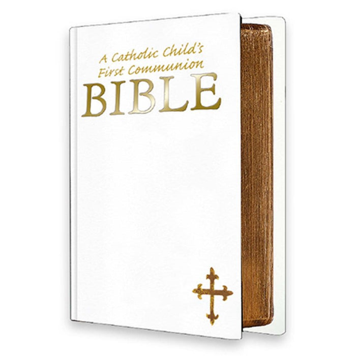 First Holy Communion Bible, White Cover Gift Bible