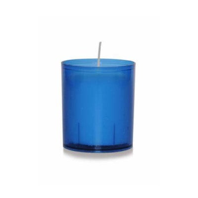 24 Hour Blue Cased Votive Candle Pack of 4
