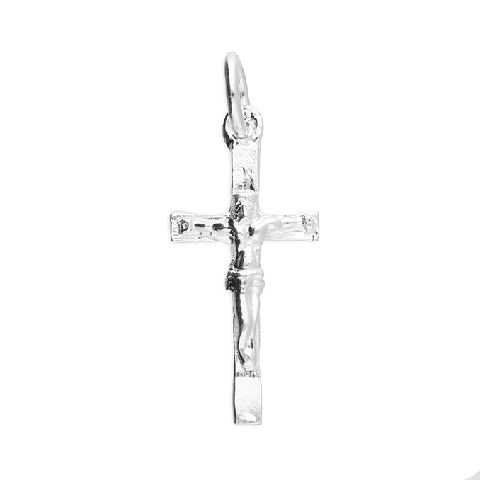 Sterling Silver Crucifix Pendant 22mm High