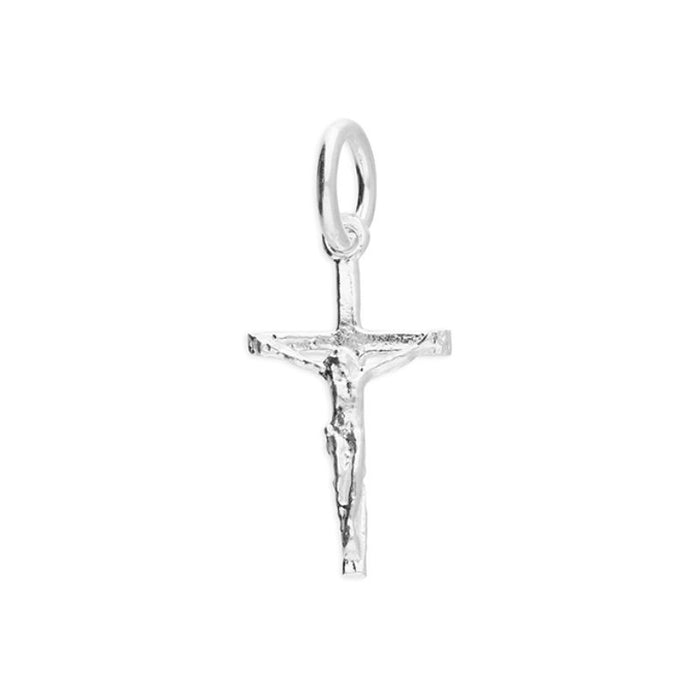Sterling Silver Small Crucifix Pendant 15mm High