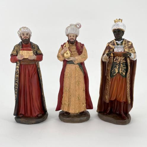 Nativity Crib Set, 10 Handpainted Resin Figures 25cm / 10 Inches High and 59cm / 23 Inches Wide Stable