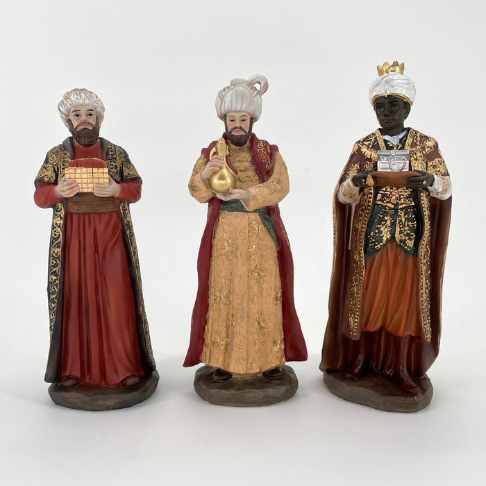 Nativity Crib Set, 10 Handpainted Resin Figures 25cm / 10 Inches High and 70cm / 27.5 Inch Wide Stable
