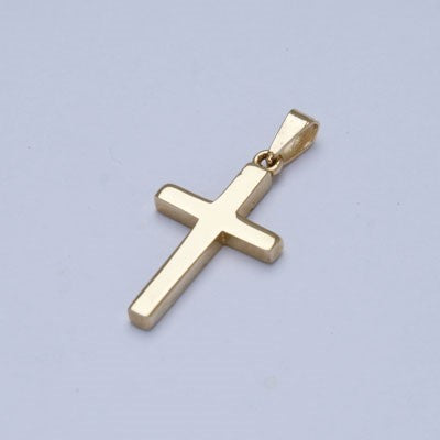 9ct Gold Cross 28mm In Length Thick Cast, SPECIAL ORDER ONLY