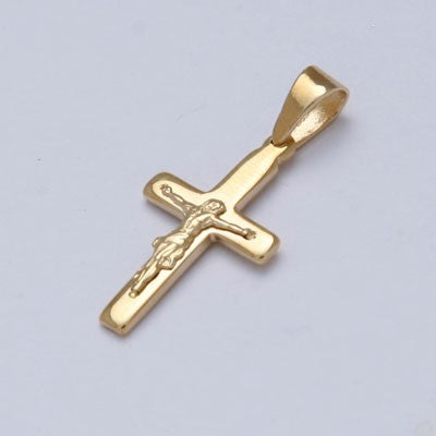 9ct Gold Crucifix 24mm In Length