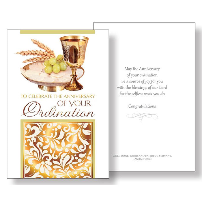 Anniversary Of Your Ordination Greetings Card VERY LIMITED STOCK