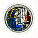 Annunciation Window Detail Shrine of Our Lady at Walsingham, Paperweight 7cm Diameter