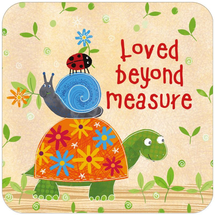 Loved Beyond Measure, Coaster 9.5cm / 3.75 Inches Square
