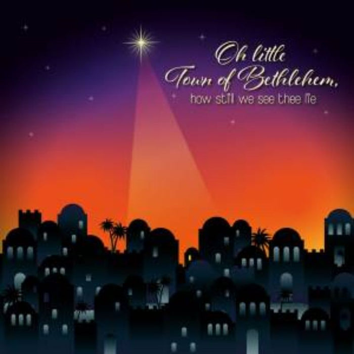 28% OFF Oh Little Town Of Bethlehem, Christmas Cards Pack of 10, With Bible Verse Inside Luke 2:11