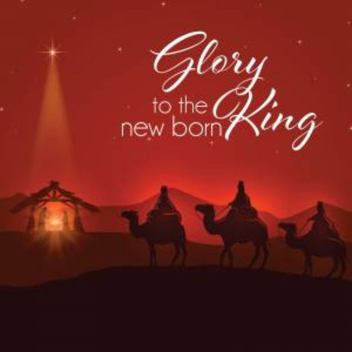 15% OFF Glory To The New Born King, Christmas Cards Pack of 10, With Bible Verse Inside Matthew 2:1-2
