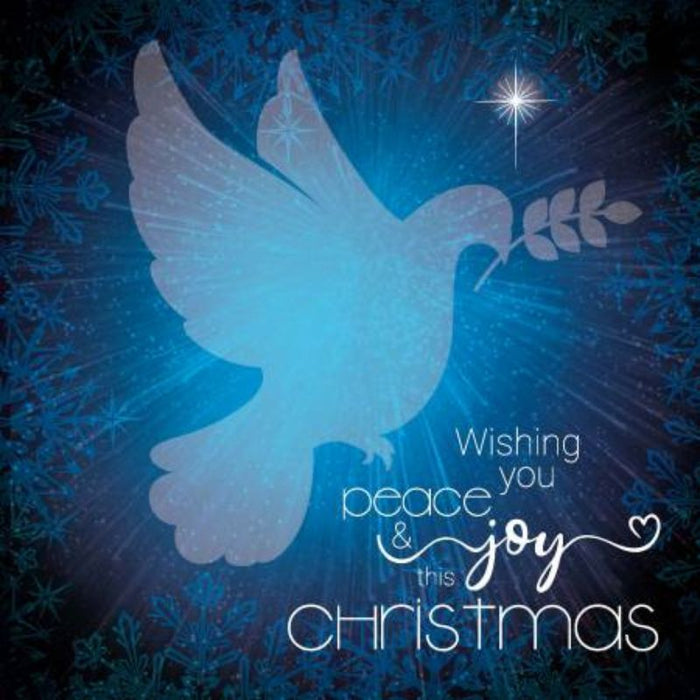 15% OFF Dove of Peace, Christmas Cards Pack of 10, With Bible Verse Inside Luke 2:14