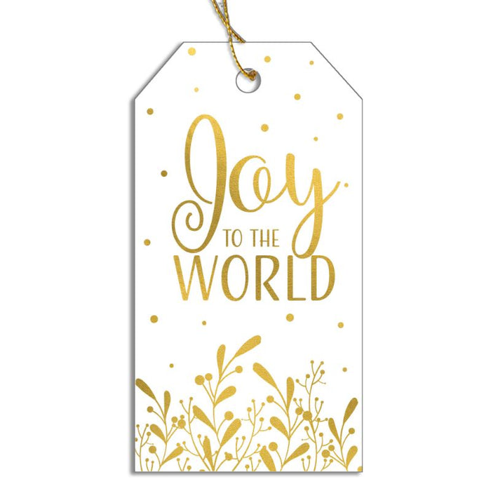 21% OFF Joy To The World, Pack of 12 Christmas Gift Tags 8.5cm / 3.25 Inches High