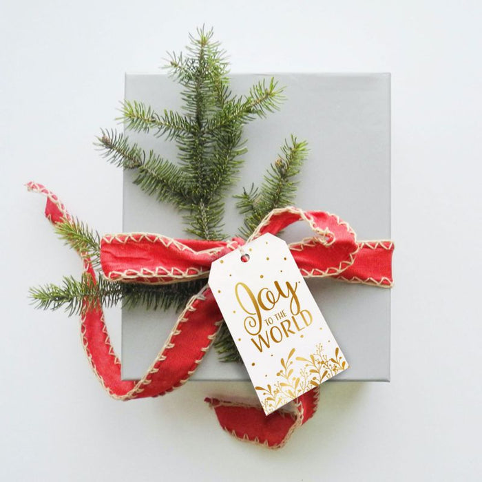 21% OFF Joy To The World, Pack of 12 Christmas Gift Tags 8.5cm / 3.25 Inches High