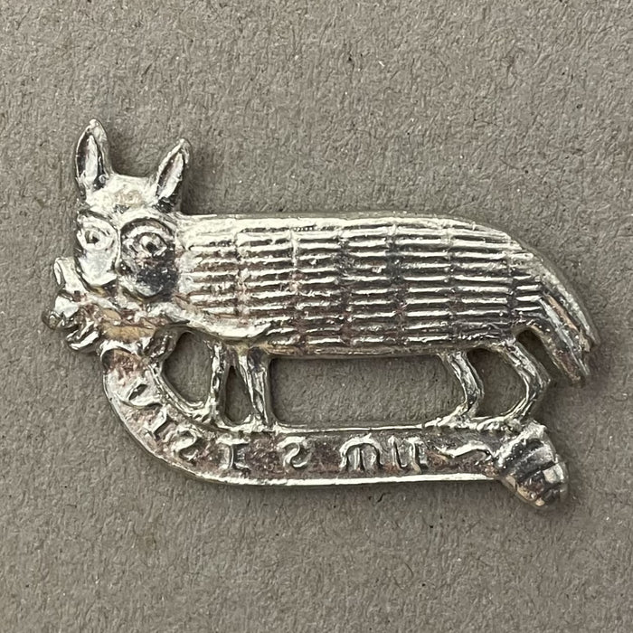 Cat and Mouse Replica Medieval Badge, Boxed With Brief Historical Descripition