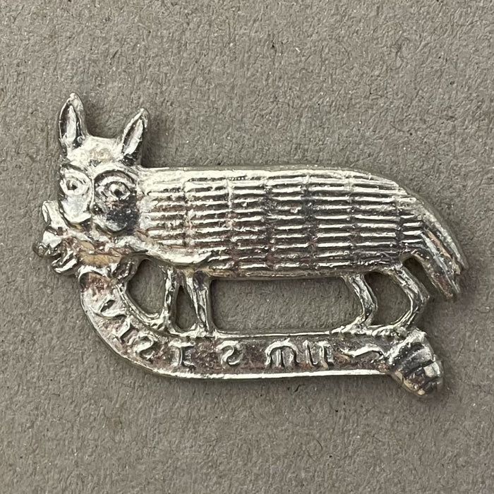 Cat and Mouse Replica Medieval Badge, Boxed With Brief Historical Descripition
