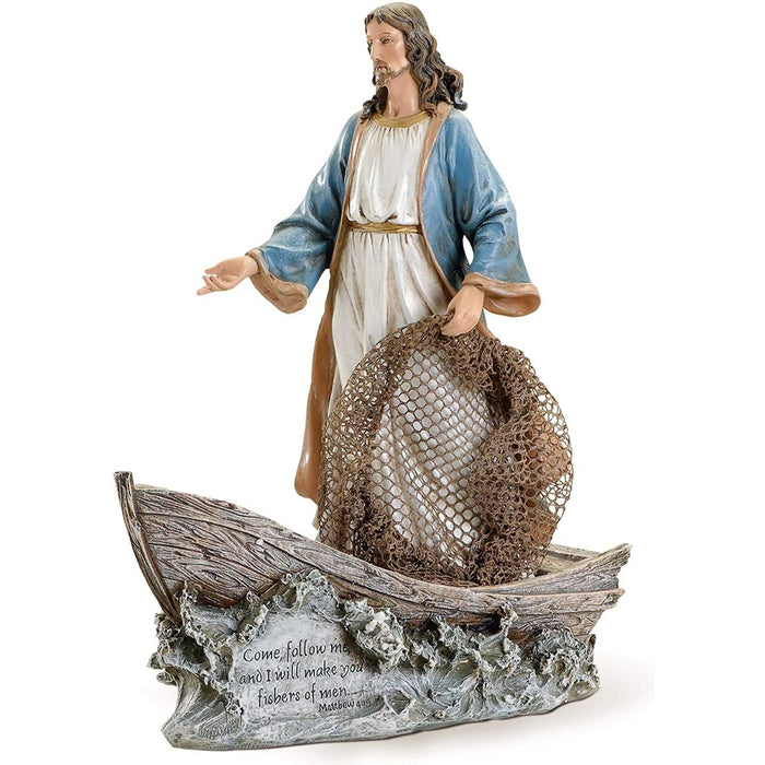 Christ Fisher of Men Statue 28cm - 11 Inches High Resin Cast Figurine Catholic Statue Joseph Studio Come, follow me, and I will make you fishers of men."- Matthew 4:19