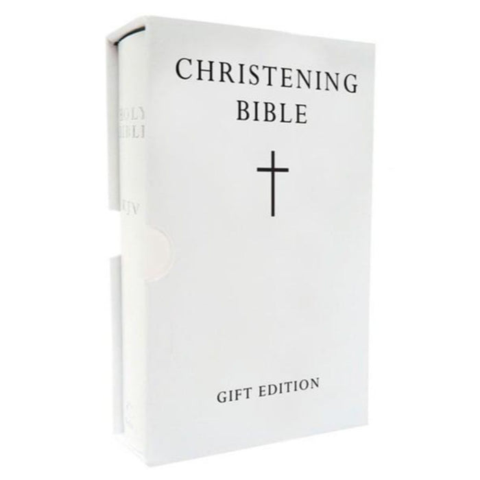 Christening Gift Bible King James Version, Leather Board Hardback With Slipcase, by William Collins
