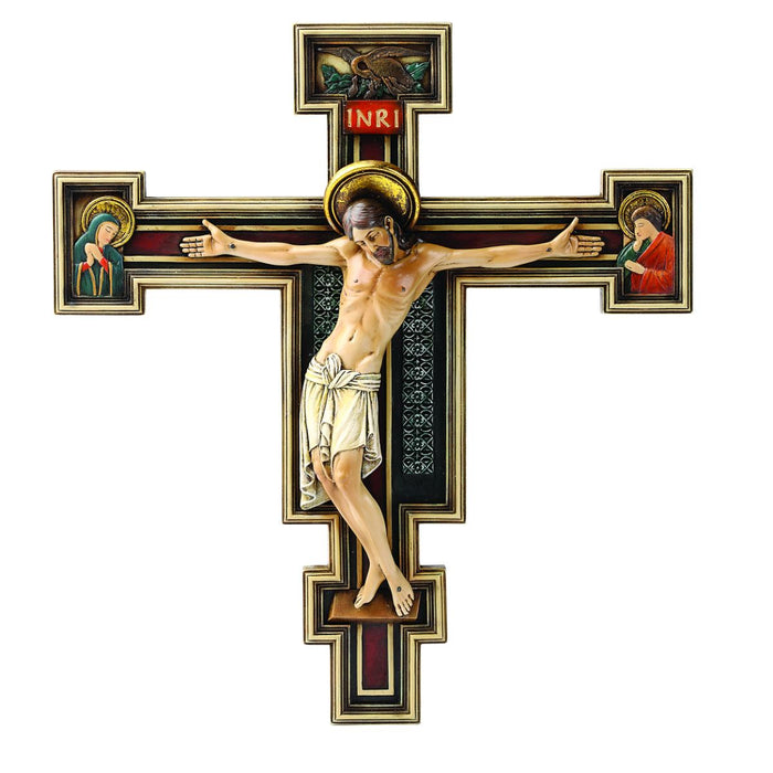 Byzantine Style, Cimabue Crucifix 10 Inches High Joseph Studio