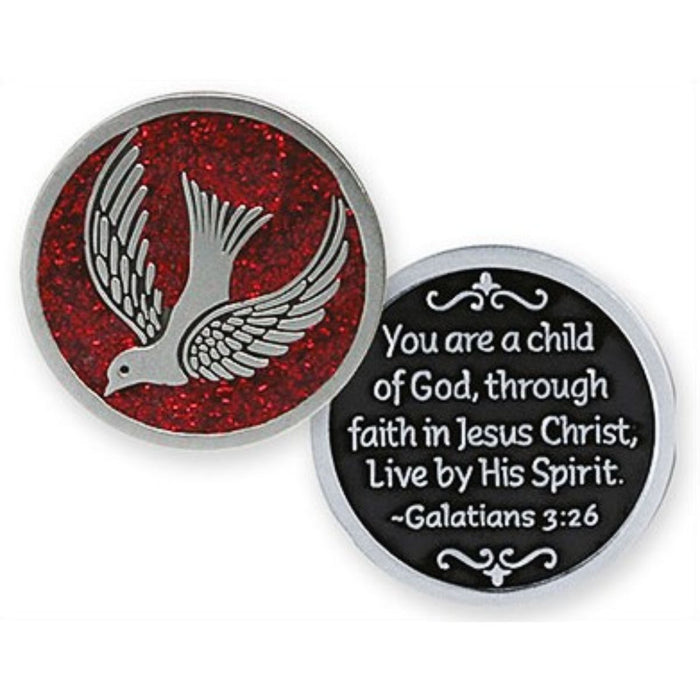 Confirmation Gifts, Confirmation Prayer, Engraved Metal Pocket Prayer Token Galatians, 326