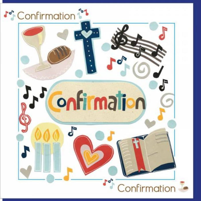 Confirmation Day Greetings Card, With Bible Verse Romans 15:13