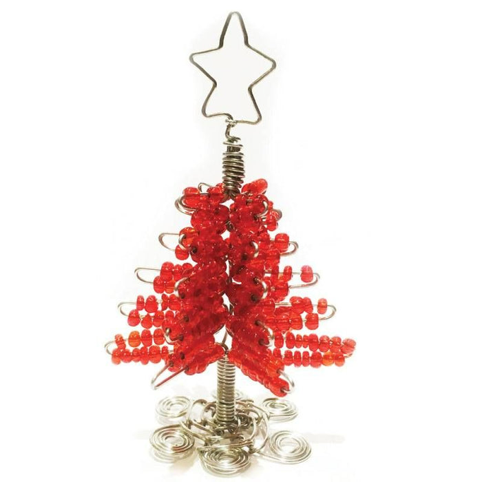 Beaded Christmas Tree, Handmade Christmas Decoration From South Africa 9cm / 3.5 Inches High