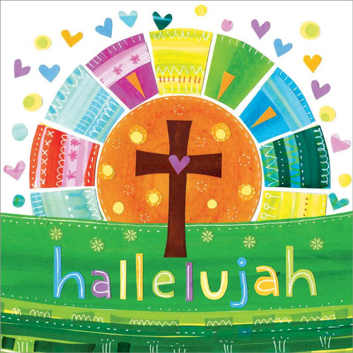 Christian Greetings Cards For Easter, Easter Greetings Cards Pack of 5, Hallelujah