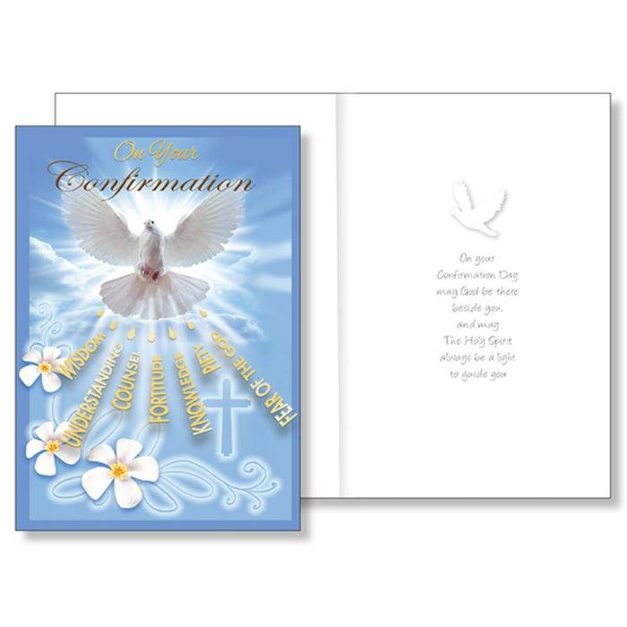 On Your Confirmation, Greetings Card 7 Gifts Of The Holy Spirit