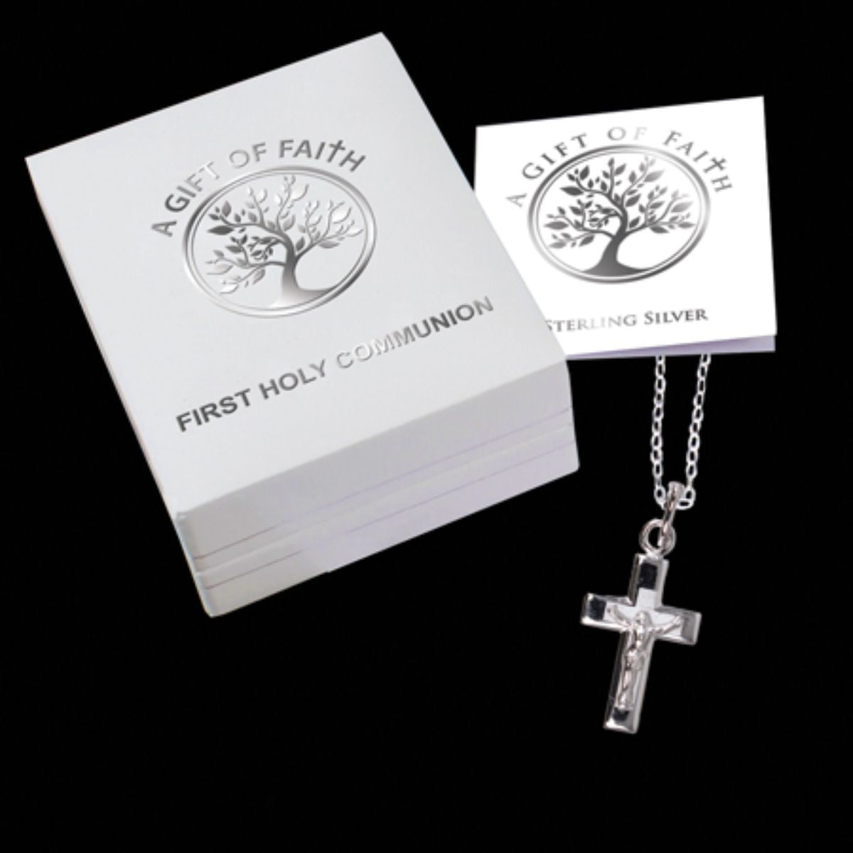 First Holy Communion, A Gift Of Faith Sterling Silver Crucifix and 18 ...