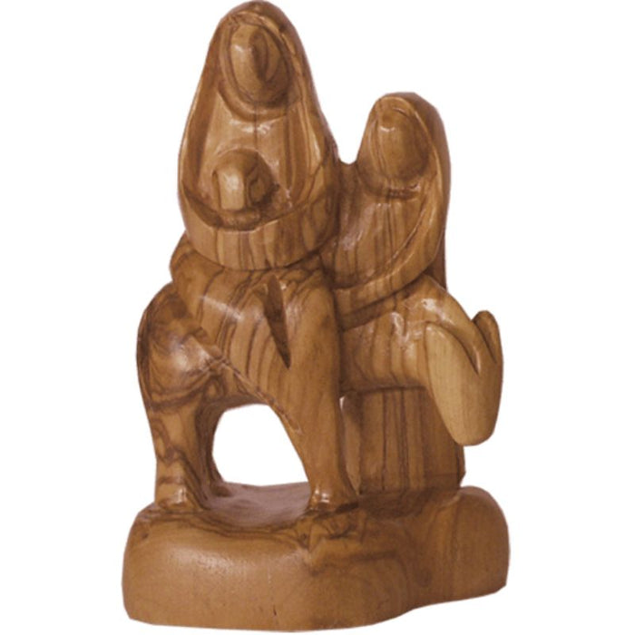 20% OFF Flight Into Egypt, Olive Wood Carving 10cm / 4 Inches High Figurine