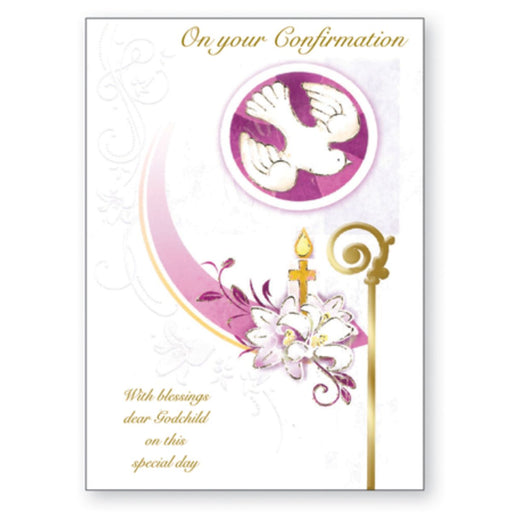 Confirmation Day Greetings Cards, On Your Confirmation Greetings Card, With Blessings Dear Godchild On This Special Day