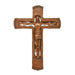 Hand carved style crucifix 30cm - 12 Inches high. This 12 Inch high crucifix mimics a traditional hand carved crucifix. This elegantly designed crucifix is hand painted and made from a resin stone mix.