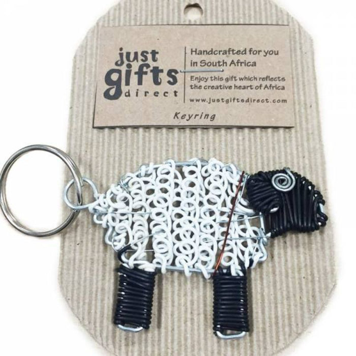 Sheep Keyring, Handcrafted In South Africa 5cm High