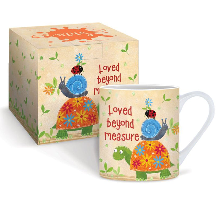 Loved Beyond Measure, Gift Boxed Bone China Mug 9cm / 3.5 Inches High