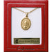 Confirmation Gifts, Miraculous Medal 18ct Gold Plated Confirmation Pendant, With 18 Inch Chain