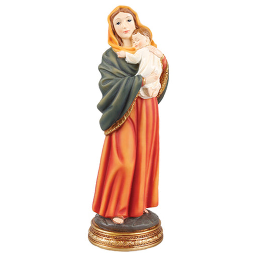 Mother and Child Statue 12cm - 5 Inches High Resin Cast Figurine Catholic Statue