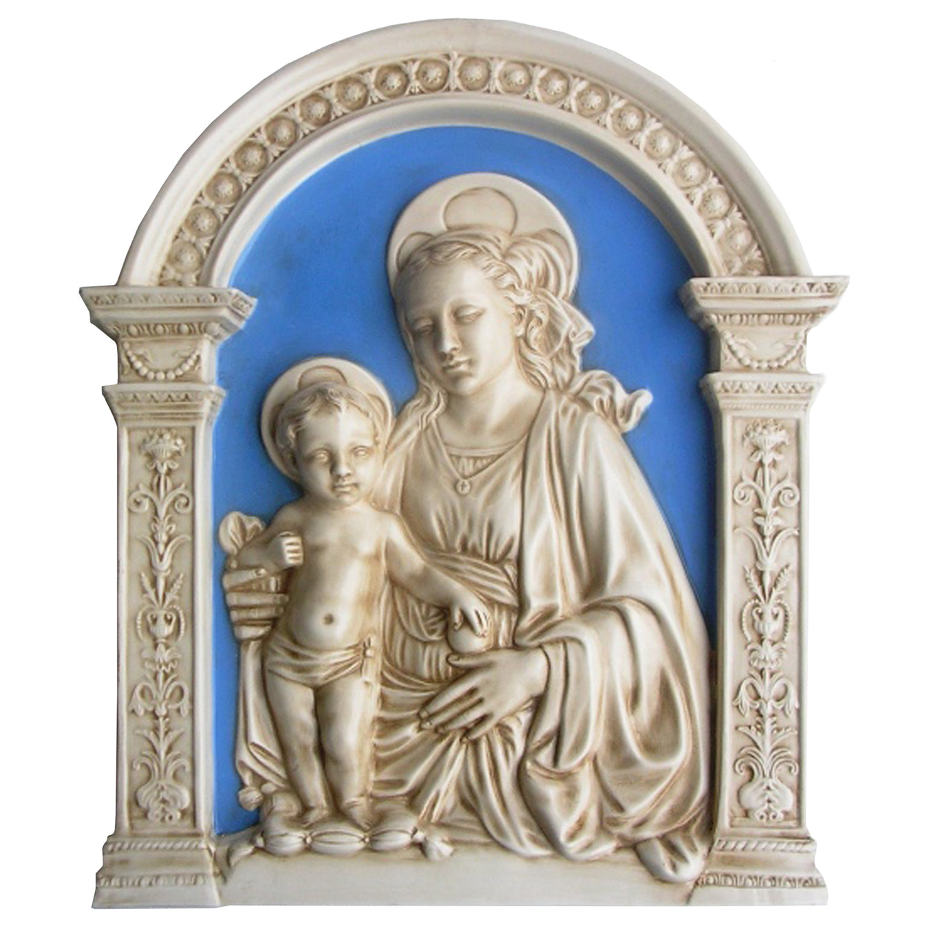 Della Robbia Ceramic Pottery, Suitable For Outdoor Use