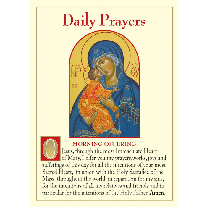 Daily Prayers, 5 Page Prayer Leaflet, by CTS Available In 2 Pack Sizes