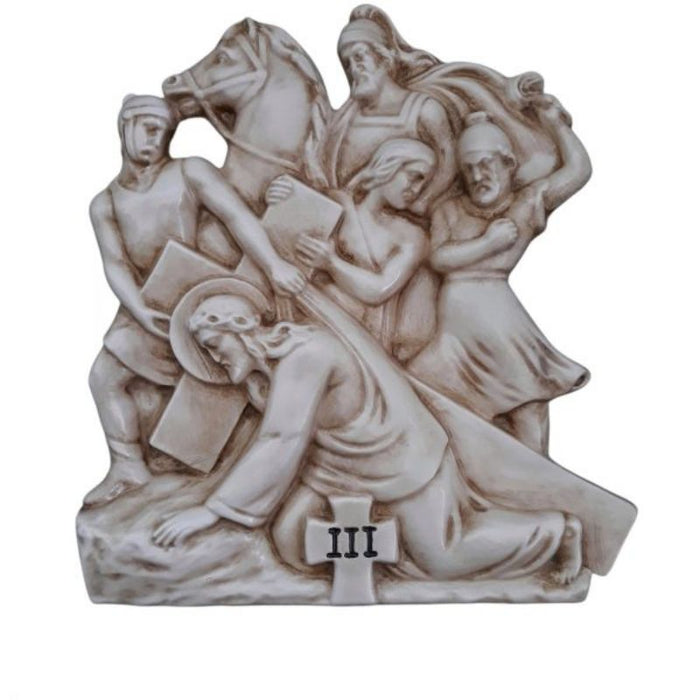 Stations of The Cross, Set of 15 Della Robbia Ceramic Plaques Each Station 30cm / 12 Inches High
