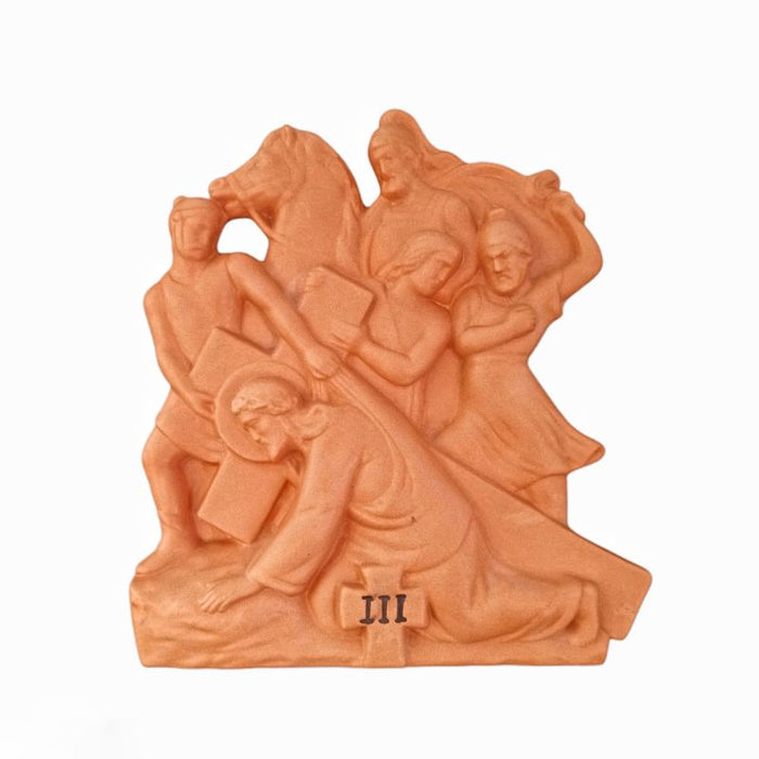 Stations of The Cross, Set of 15 Terracotta Plaques Each Station 30cm / 12 Inches High