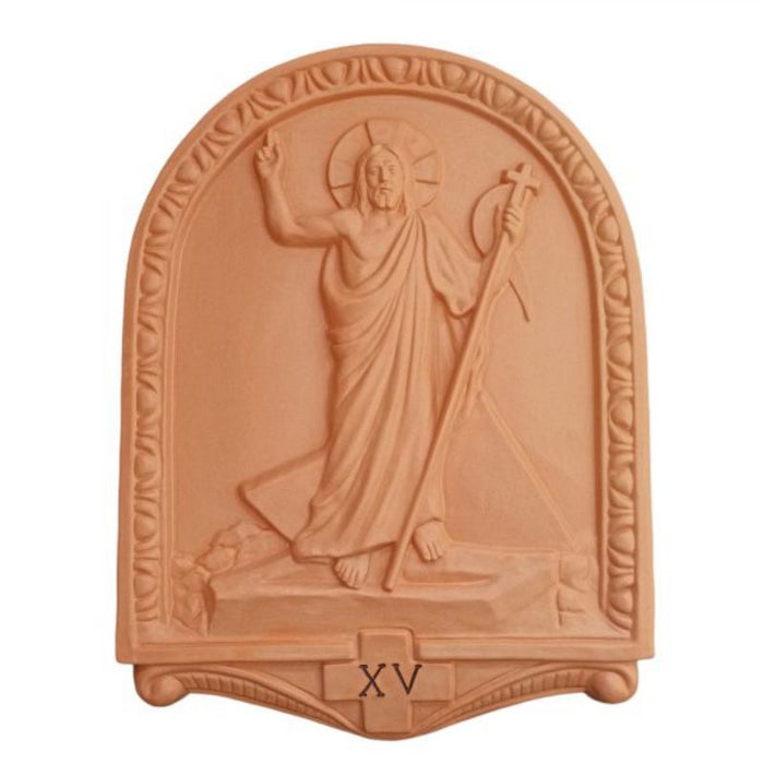 Stations of The Cross, Set of 15 Terracotta Plaques Each Station 50cm / 20 Inches High