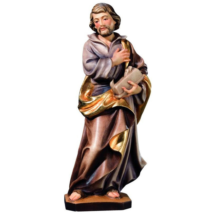 St Joseph The Carpenter, Wood Carved Statue Available In 9 Sizes (25cm High Statue In Stock)