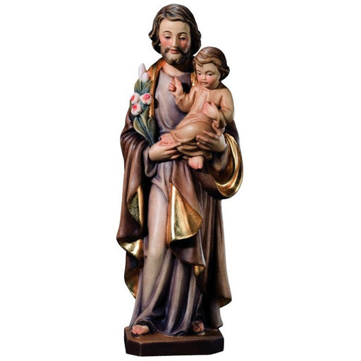 Statues Catholic Saints, St Joseph & Child Statue From 25cm up to 150cm Woodcarving Special Order Only
