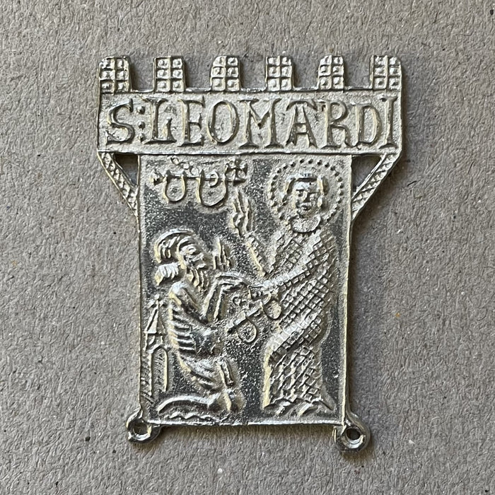 St Leonard of Noblat Pilgrim Badge, Boxed With Brief Historical Descripition