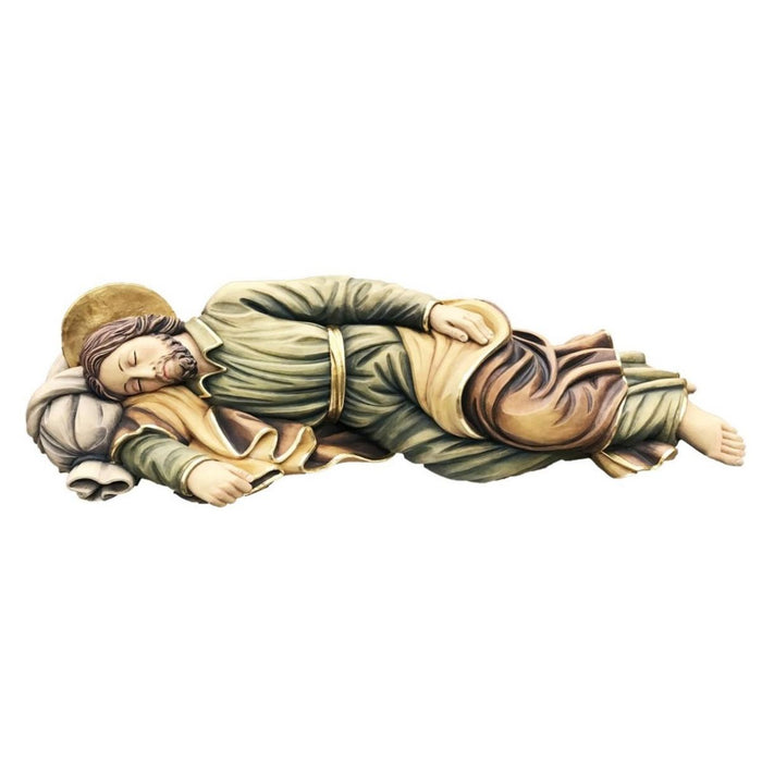 Sleeping Saint Joseph, Wood Carved Statue Available In 12 Sizes From 20cm Up To 200cm In Length