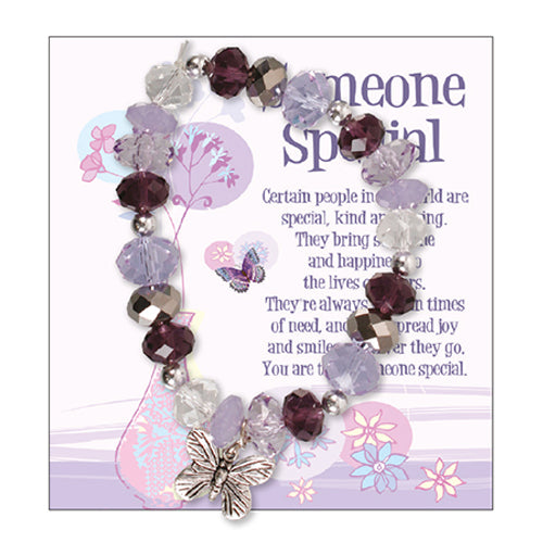 Someone Special Glass Bracelet, With Prayer Gift Card