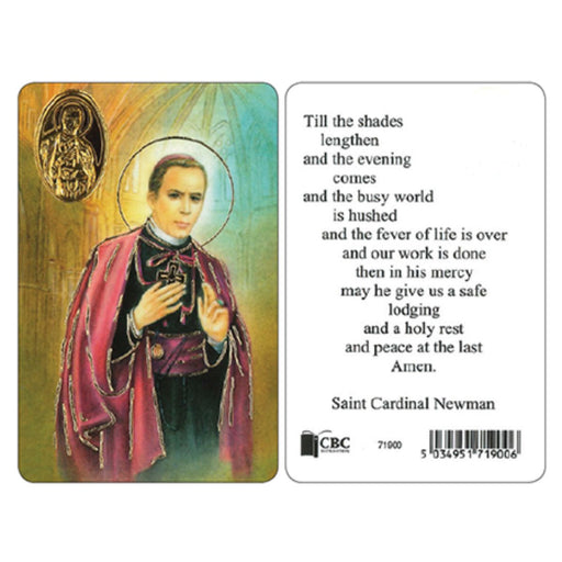 Catholic Prayers, St Cardinal John Newman, Laminated Prayer Card