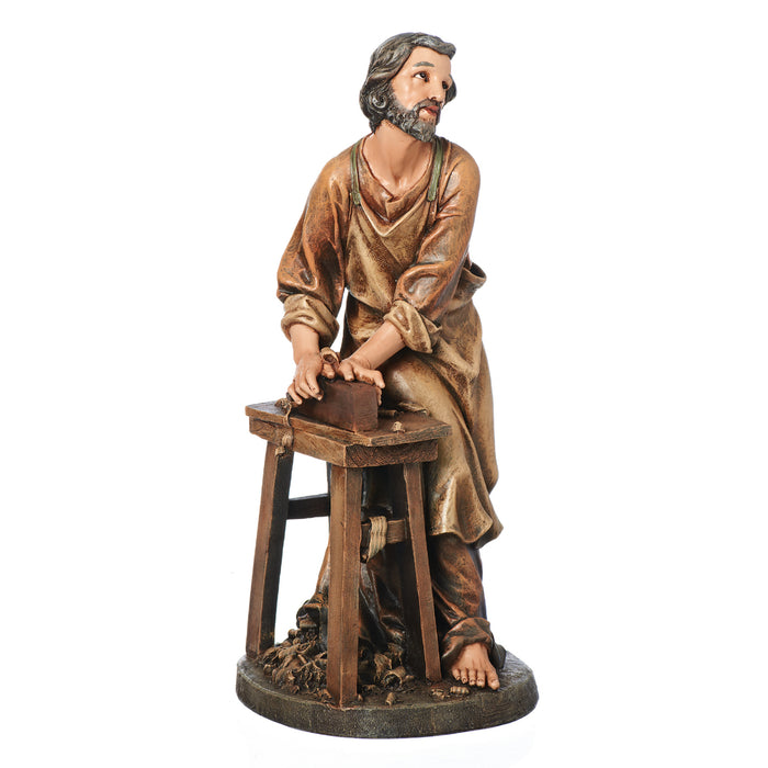 Religious Nativity Scenes, Flight into Egypt, Statue 21cm - 8.25 Inches High Resin Cast Figurine