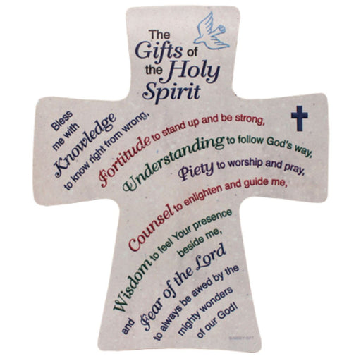 Confirmation Gifts, The Gifts Of The Holy Spirit, Confirmation Cross 18cm High