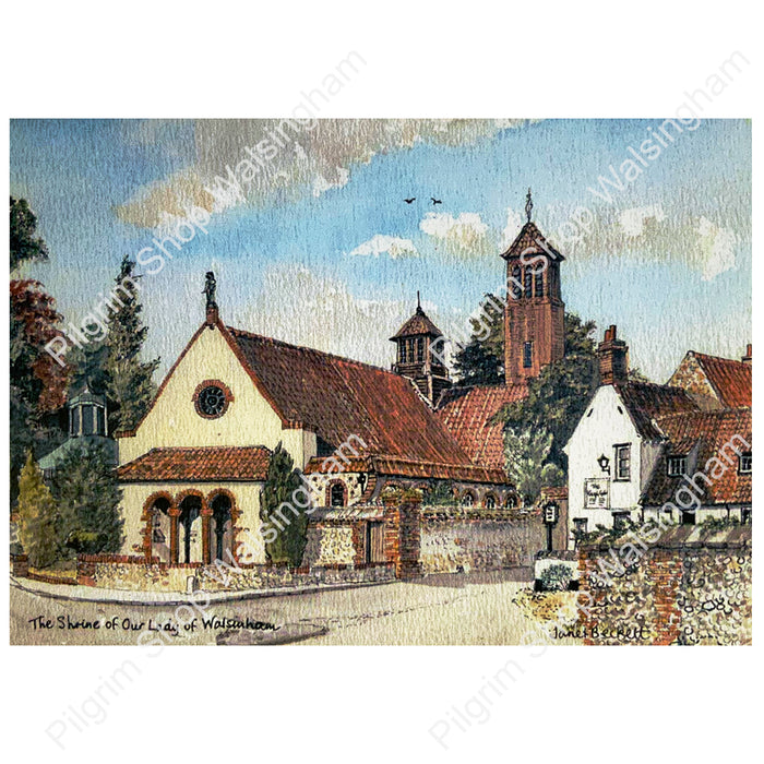 Pack of 10 Walsingham, Artist Picture Postcards, 5 Designs 2 x of each View