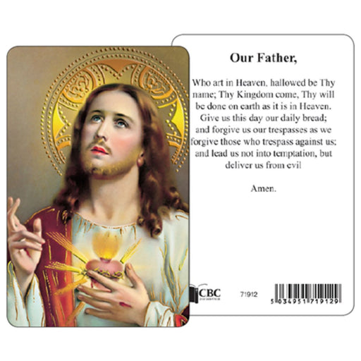 Christian prayers, The Lord's Prayer, Matthew 6 9-13 Laminated Prayer Card